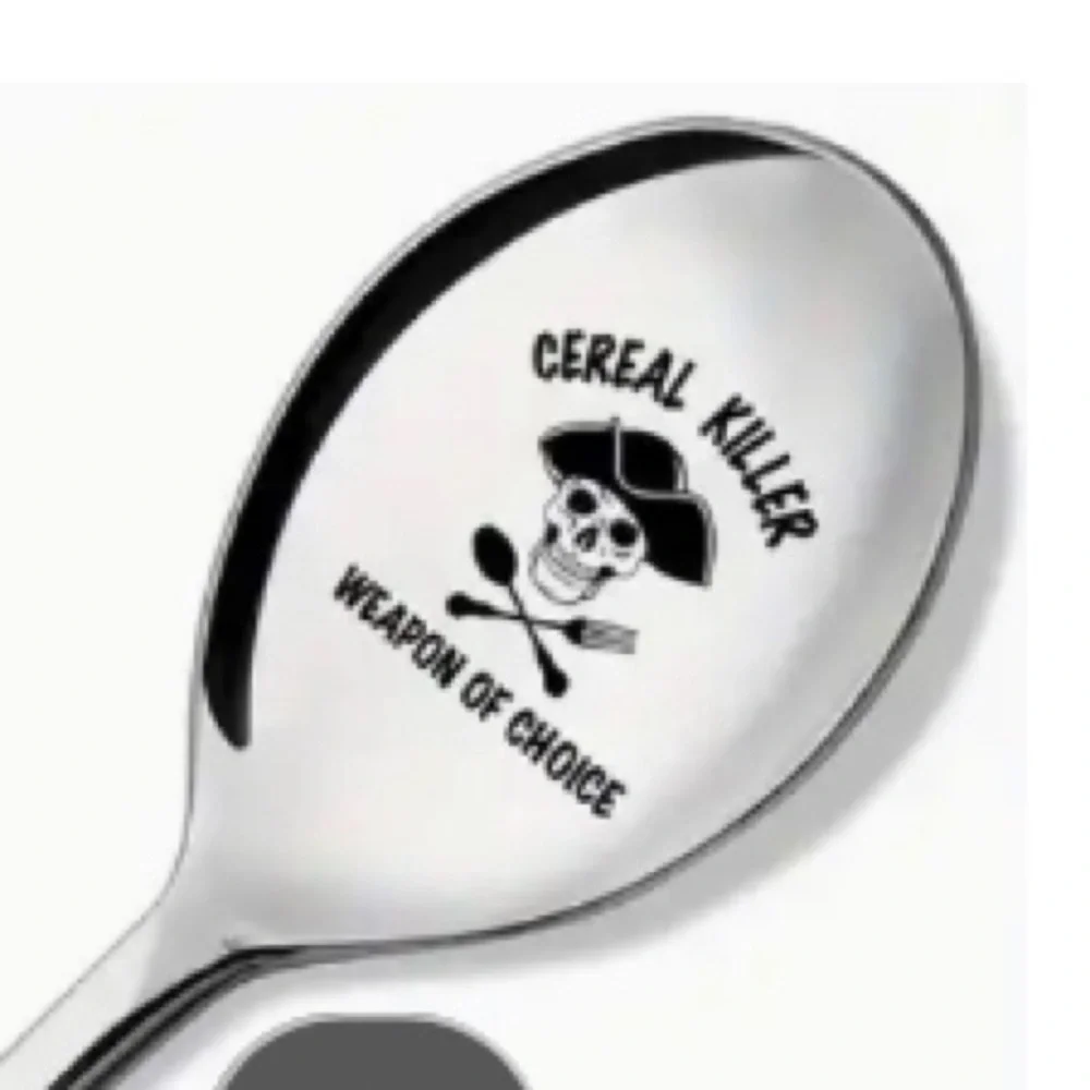 Cereal Killer Weapon of Choice Funny Engraved Spoon New!